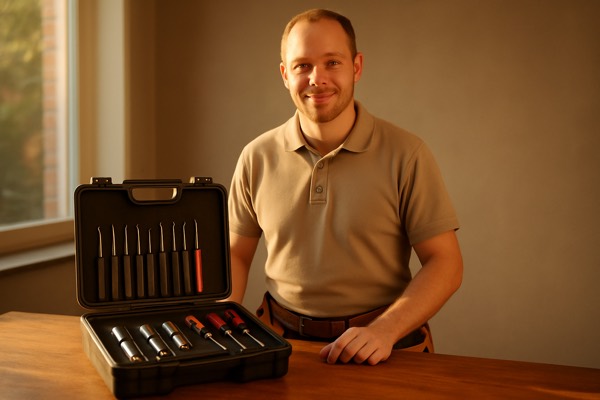 Gereedschapskoffer van de slotenmaker — Slotenmaker Lucas